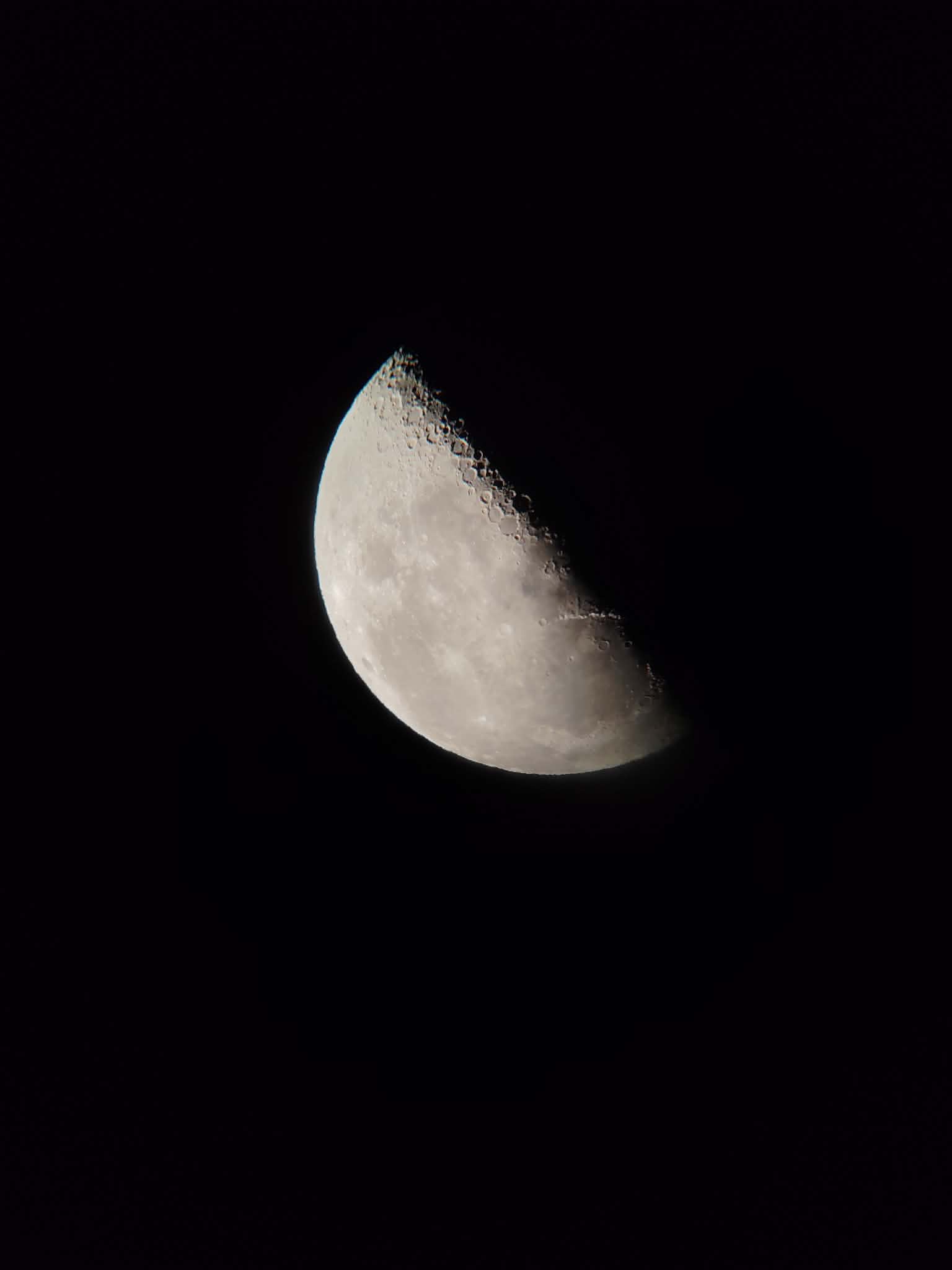 Night sky observation under the stars