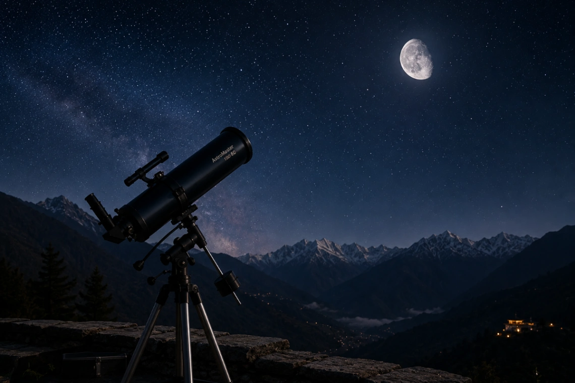 Night sky over a quiet landscape