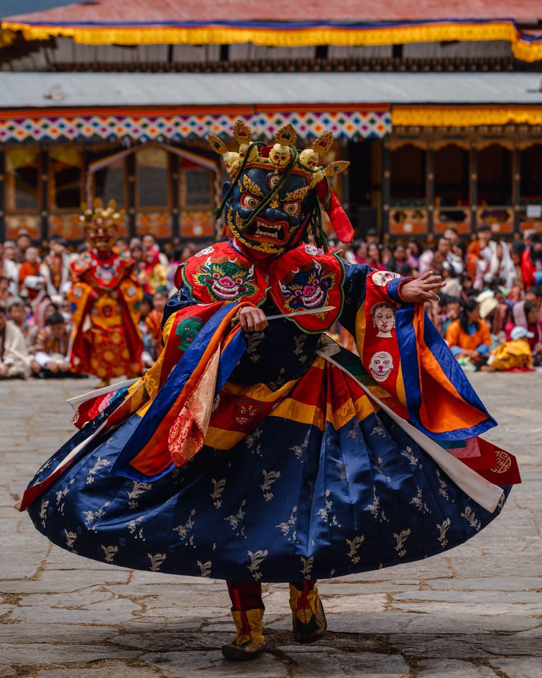 Colorful cultural festival in Bhutan