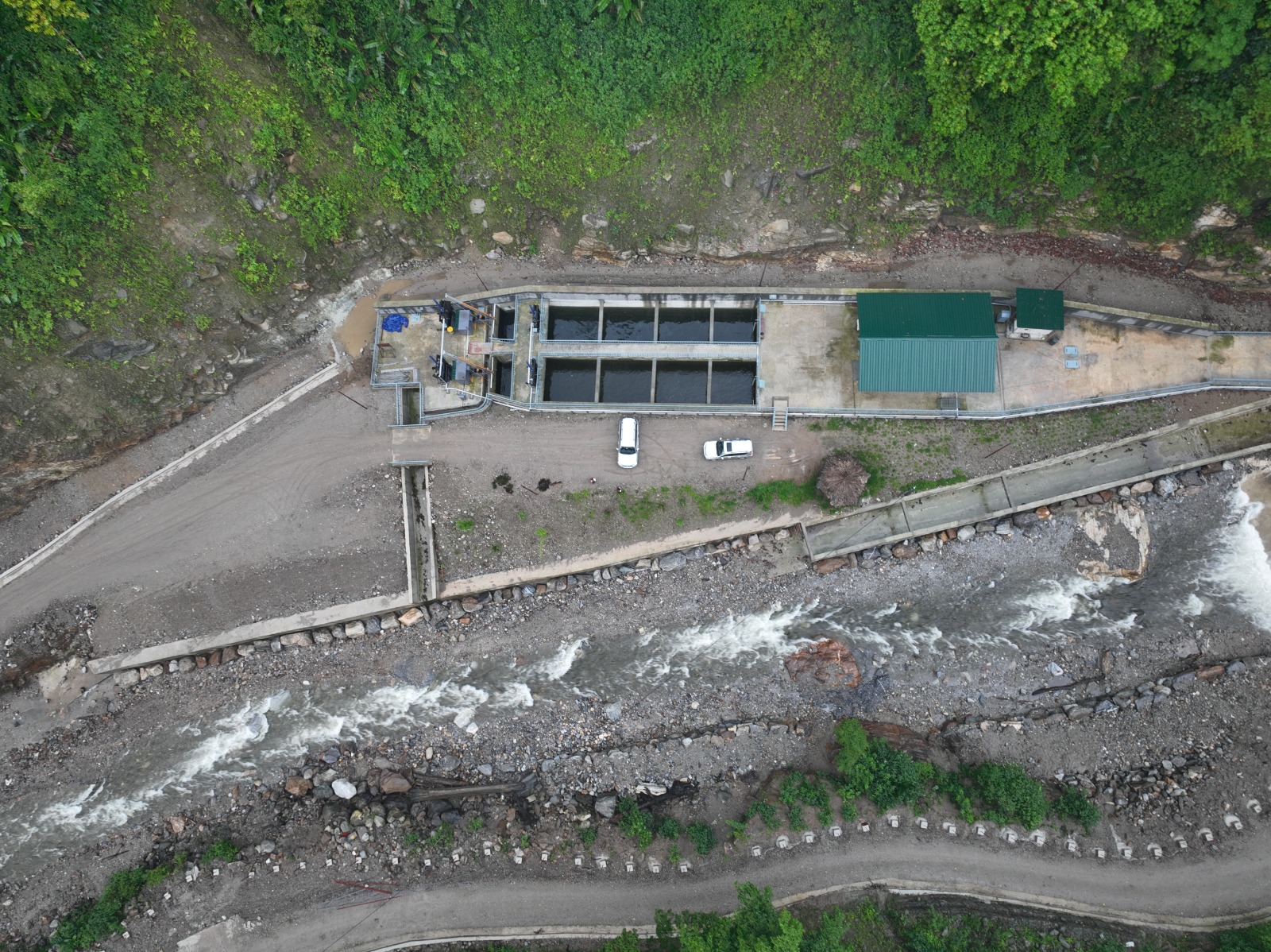 Suchhu Hydropower Project aerial view